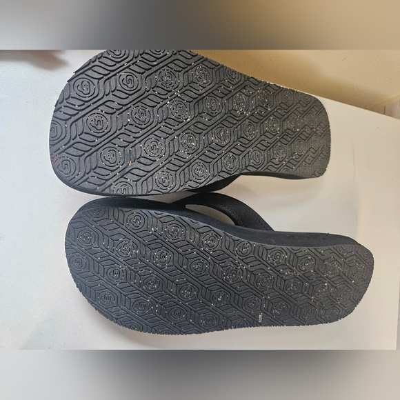 The Healing Sole Original 2.0 Flip Flops W10Black Gray Plantar Fasciitis Relief - Picture 7 of 8